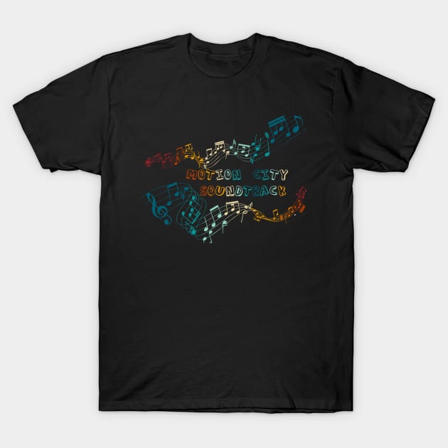 Motion City Soundtrack - Musical Notes T-Shirt by Koi.buluk